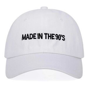 White "Made in the 90's" Baseball cap